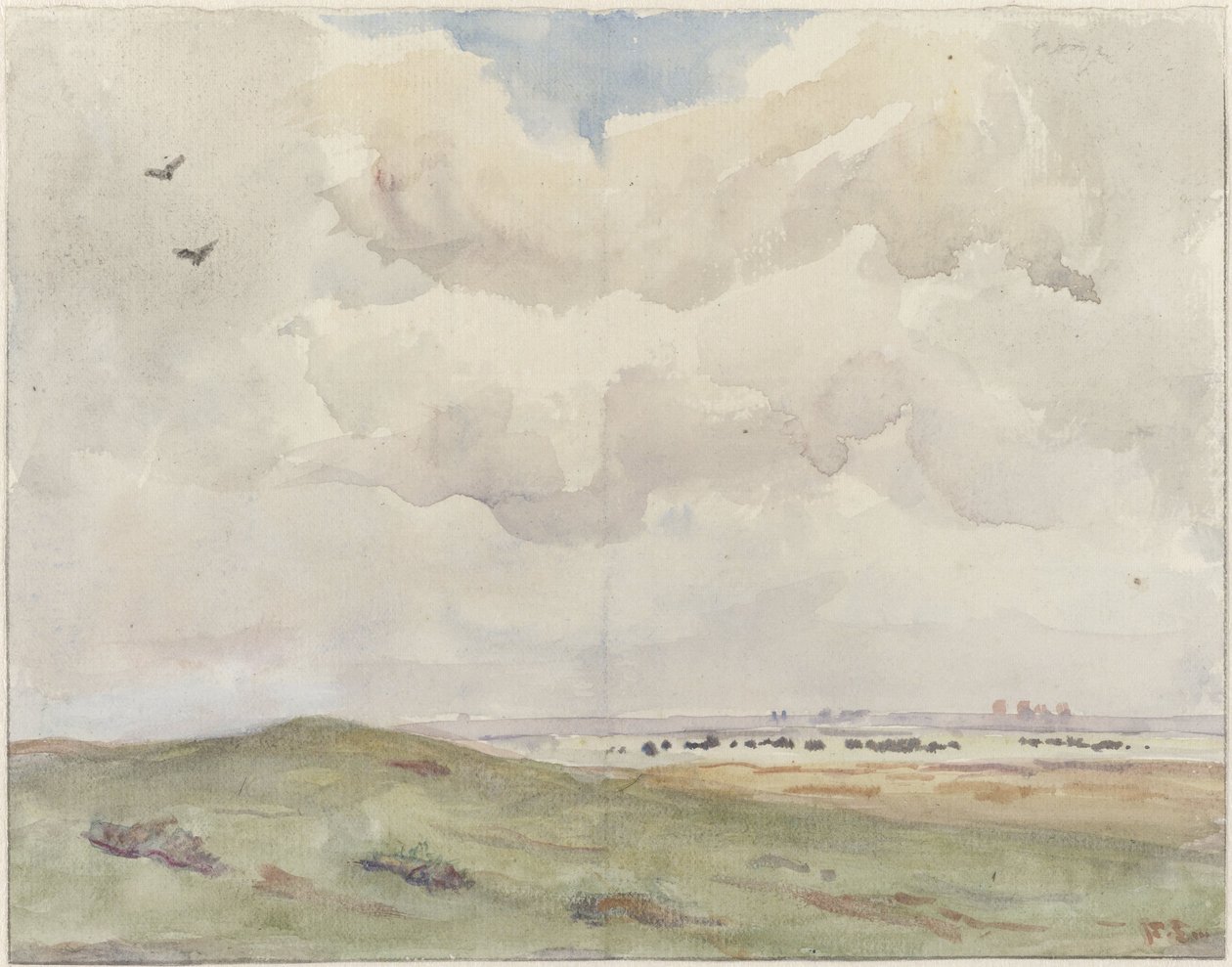 Paisagem dunar com rebanho de Frans Alexander Evert Lodewijk Smissaert