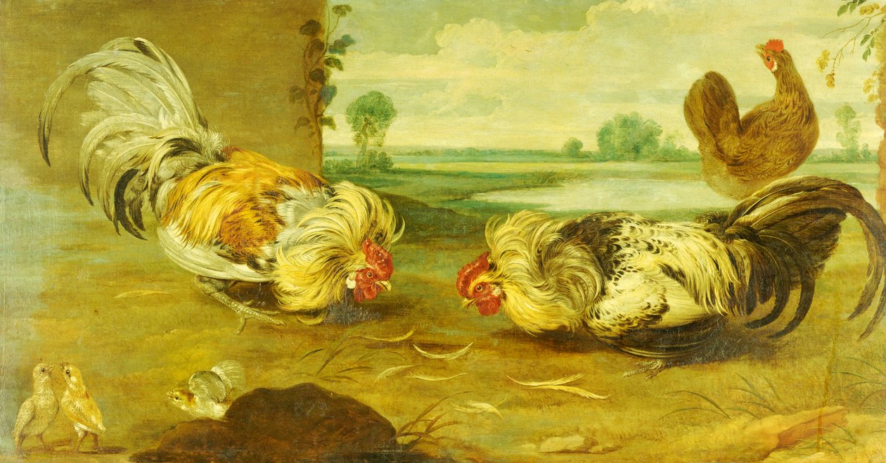 A Cock Fight de Frans Snyders or Snijders