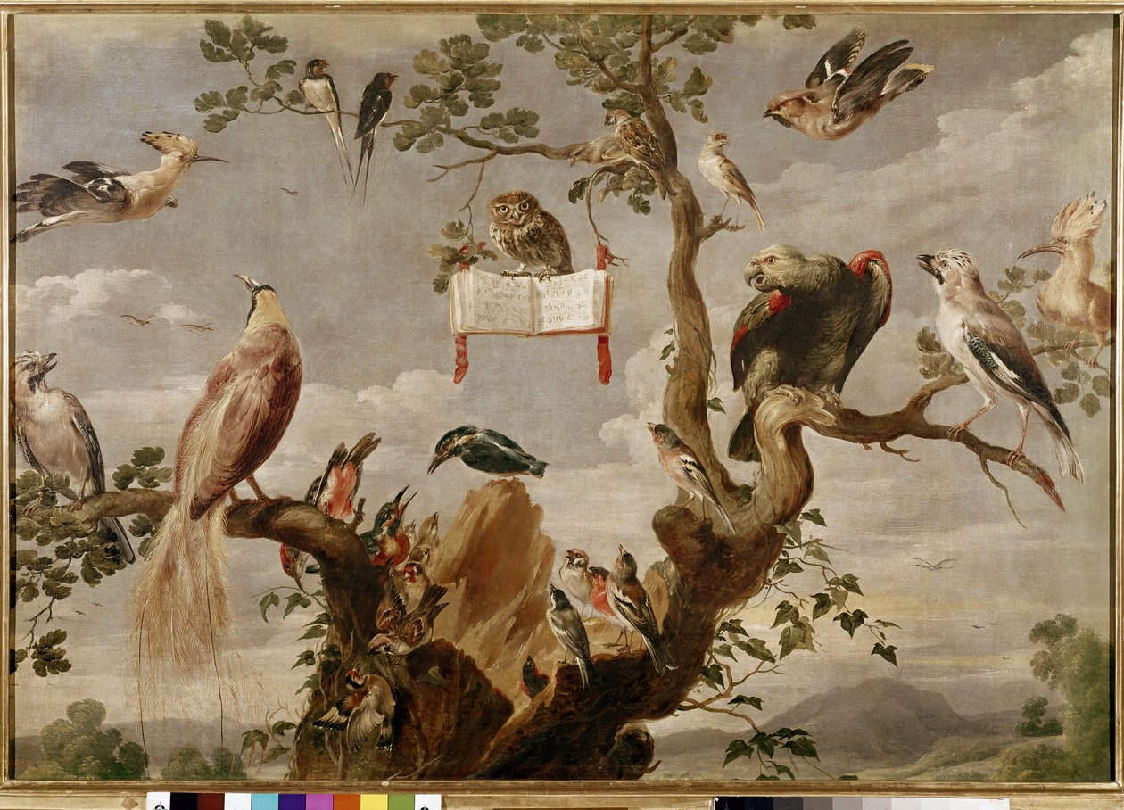 Um concerto de pássaros (óleo sobre tela de Frans Snyders