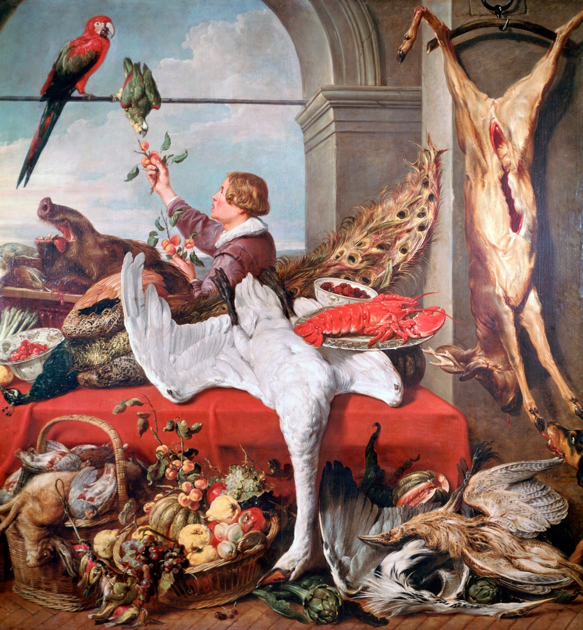 Interior de um escritório, c1635 de Frans Snyders or Snijders