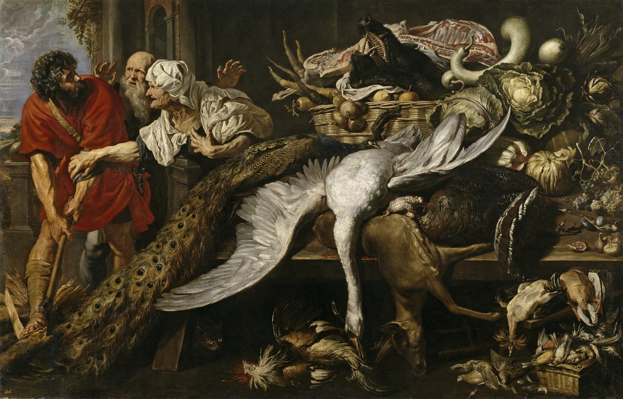 O reconhecimento de Filopoemen, 1609 de Frans Snyders or Snijders