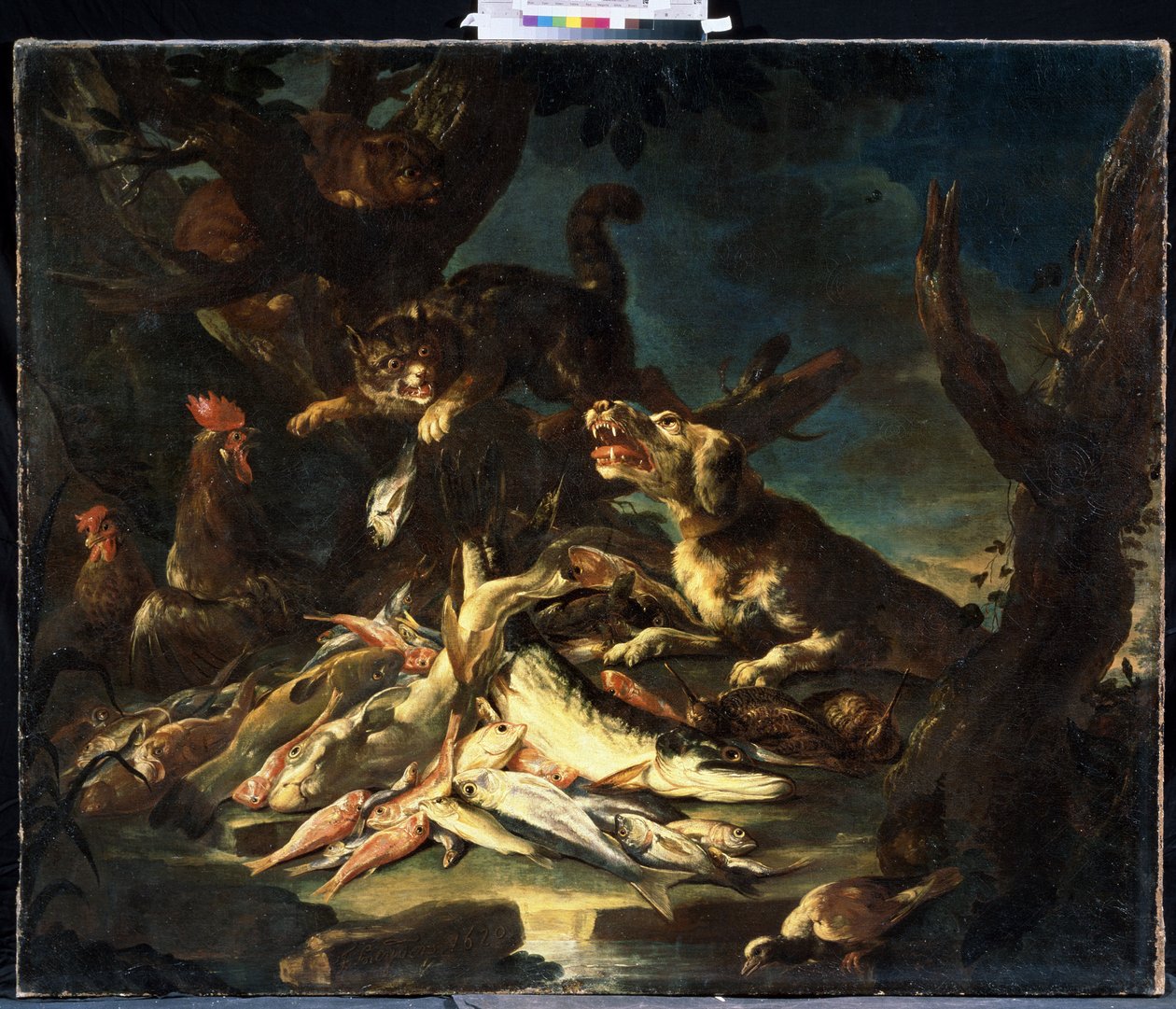 Peixes (peixe). Pintura de Frans Snyders (1579-1657). Óleo sobre tela de Frans Snyders or Snijders