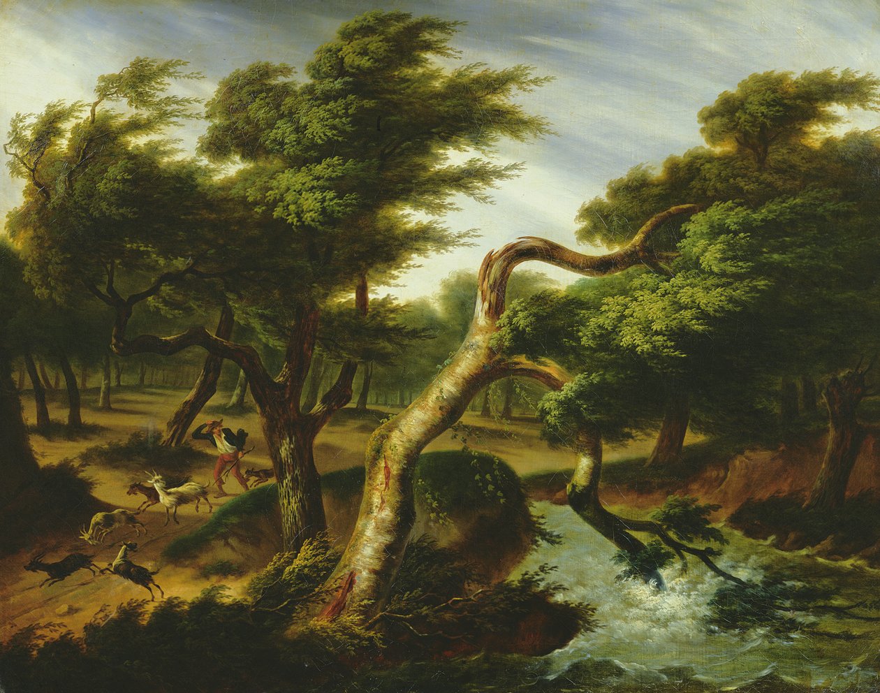 Uma rajada de vento, 1817 de Frans Swagers