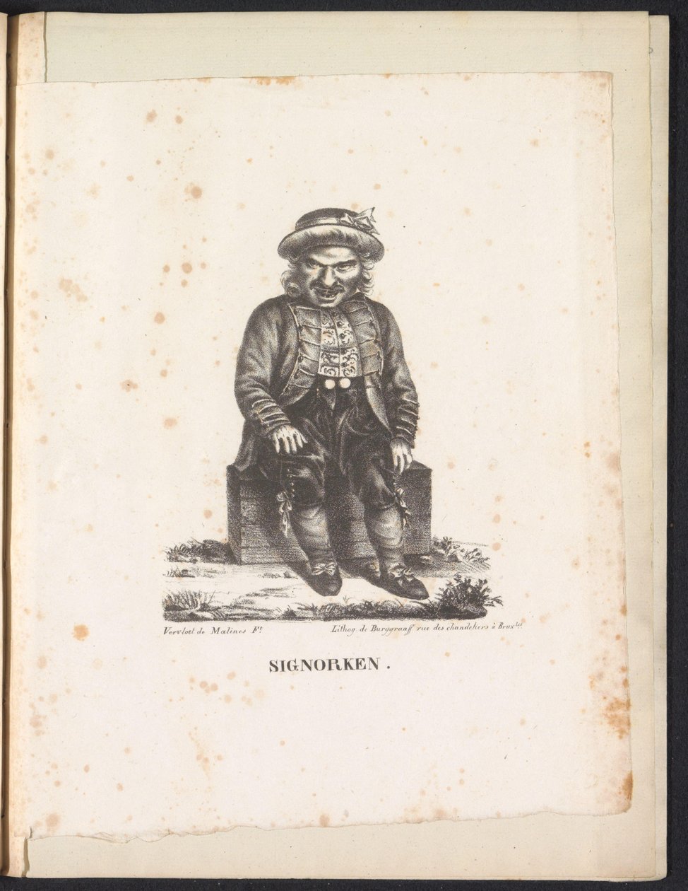 Sinjoorke, 1825 Signorken (título no objeto) de Frans Vervloet