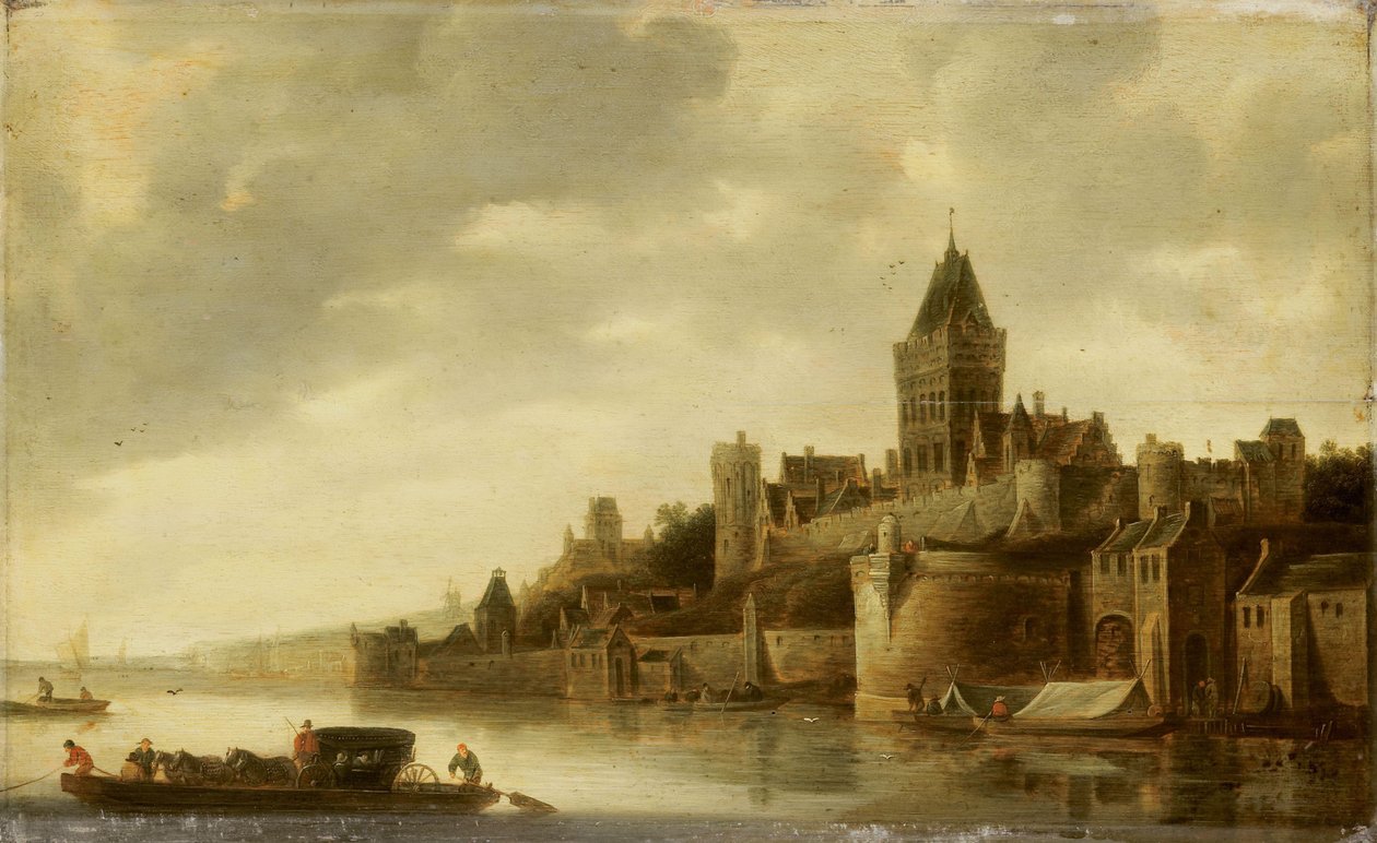 Vista do Valkhof em Nijmegen de Frans de Hulst