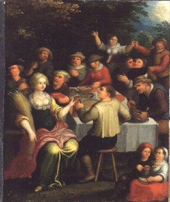 Uma Festa de Colheita de Frans the Elder (circle of) Francken