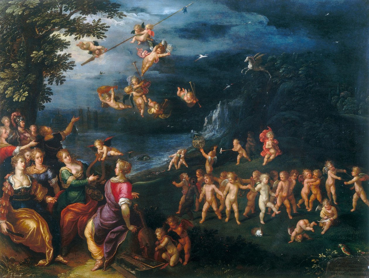 Alegorias do gênio de Frans the Elder Francken