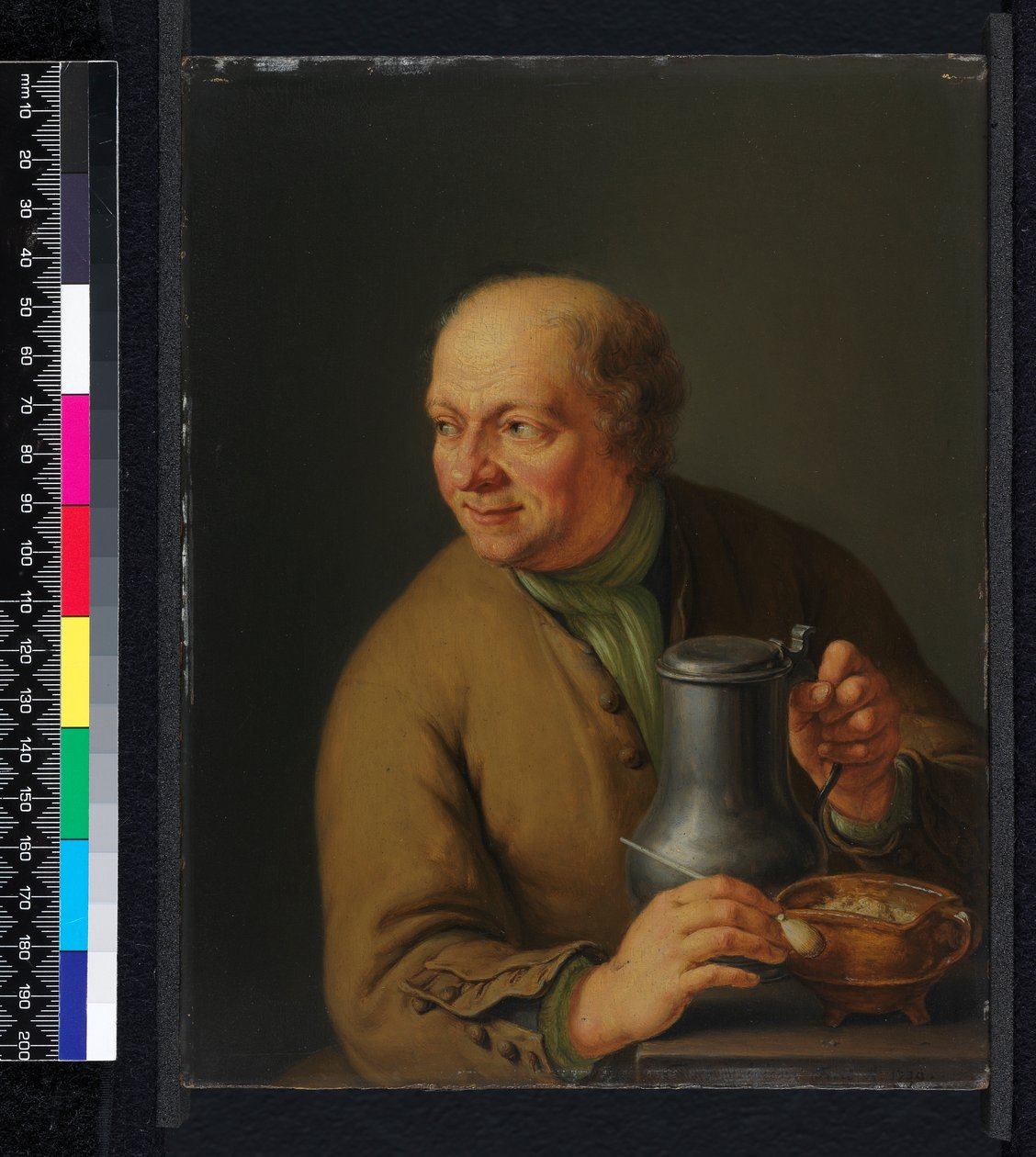 Homem com uma caneca, 1739 de Frans van Mieris