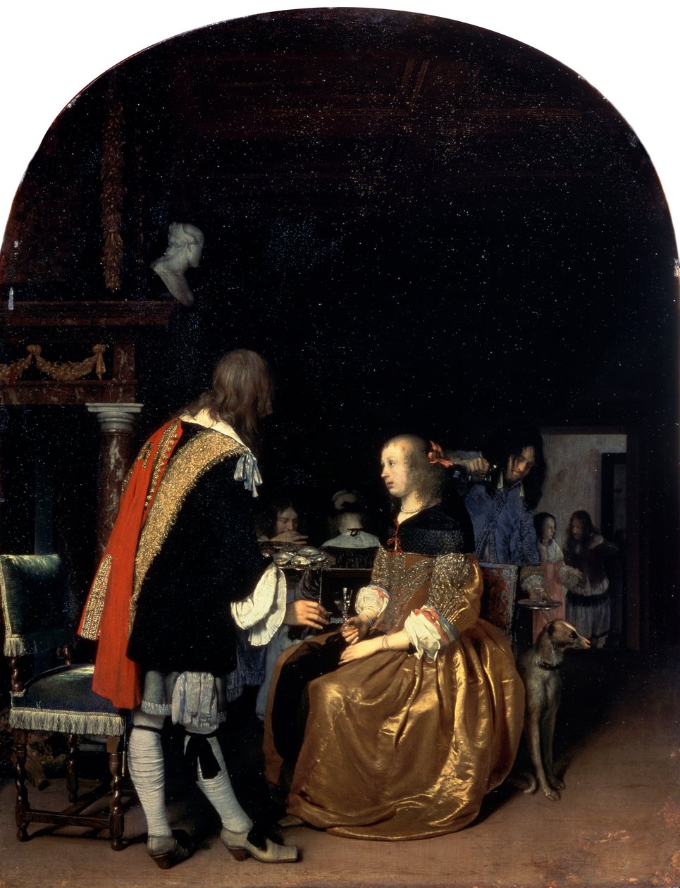 A refeição de ostra, 1659. de Frans van Mieris