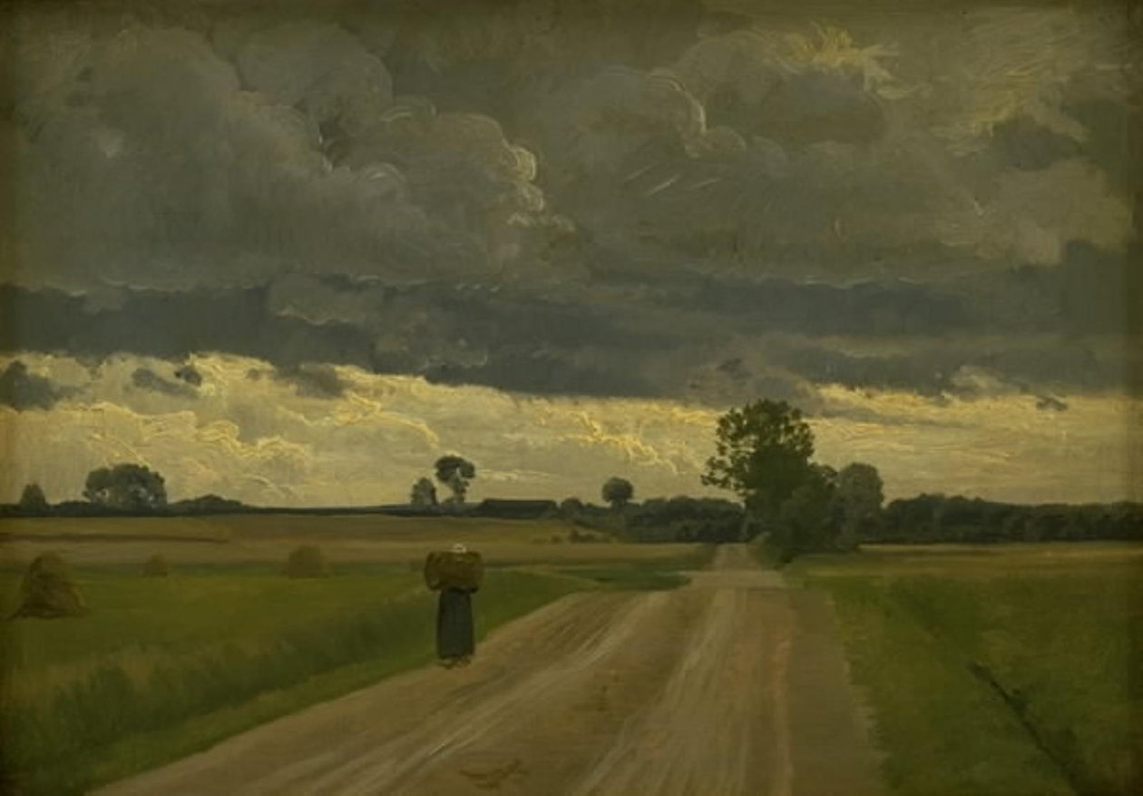 Paisagem em tempo cinza de Frants Henningsen