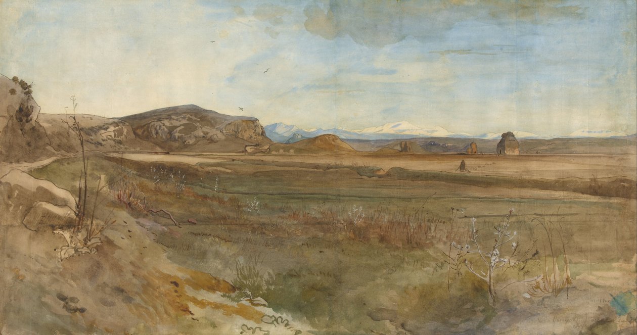 Paisagem na campanha Via Flaminia de Franz Albert Venus