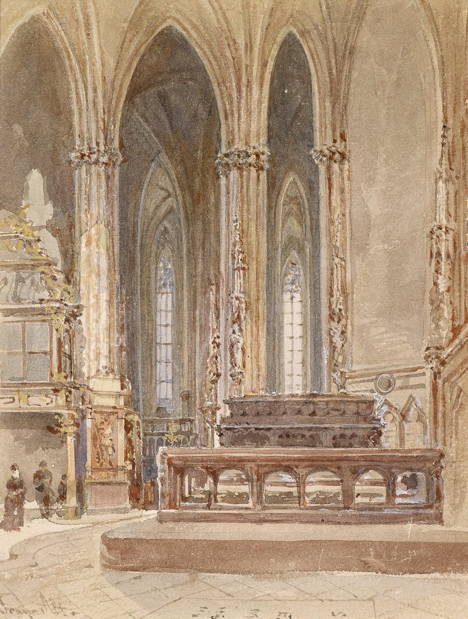 Monumento Friedrich III na Stefanskirche de Franz Alt