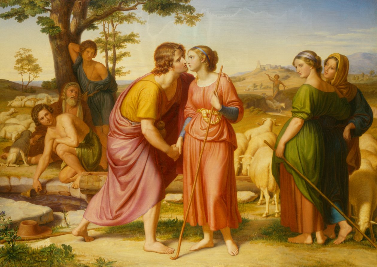 O Encontro de Jacó e Raquel, 1835 de Franz August Schubert