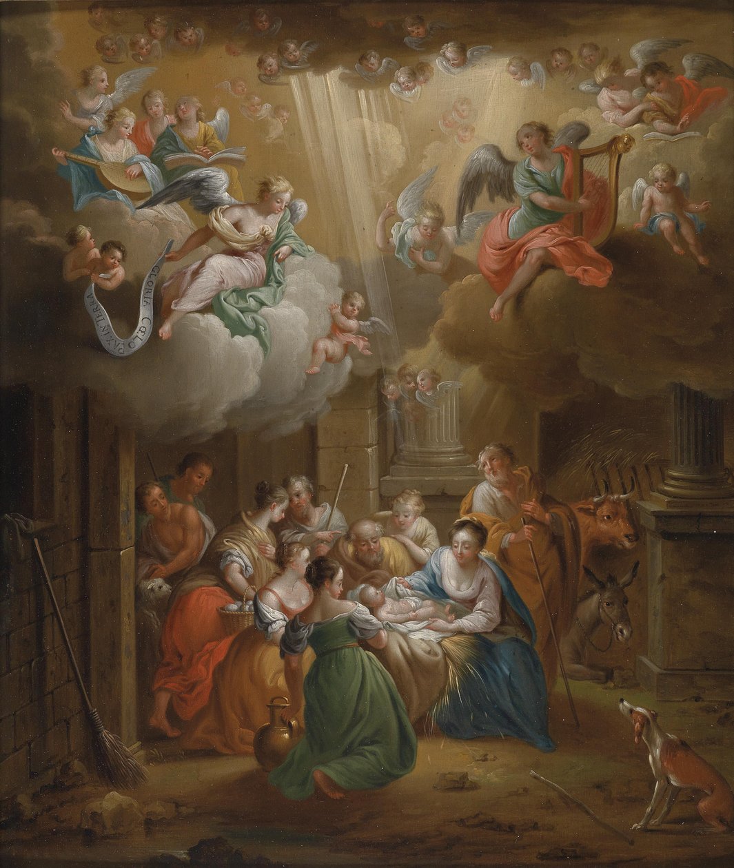 A adoração dos pastores de Franz Christoph Janneck