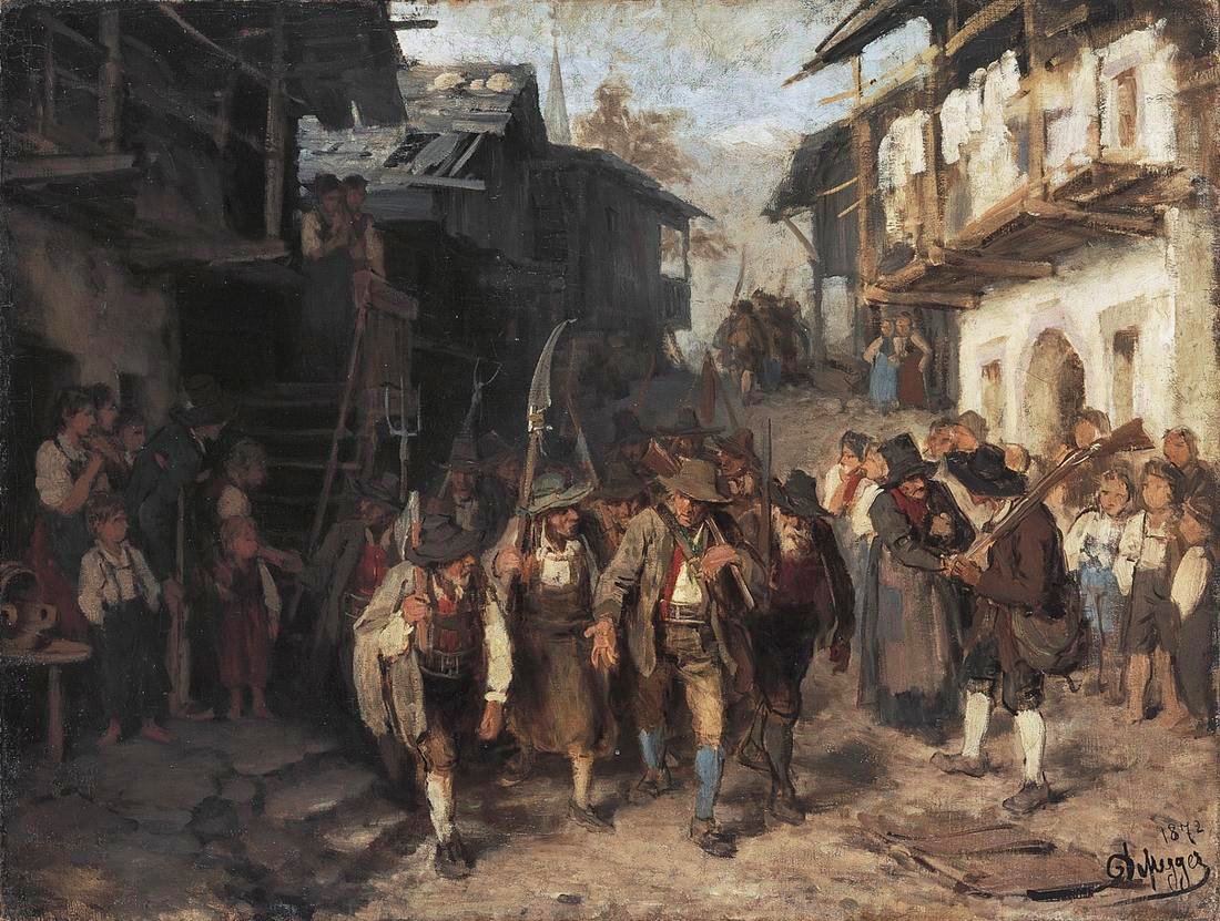 O último AufgotnEnglish: The Last Contingentn de Franz Defregger