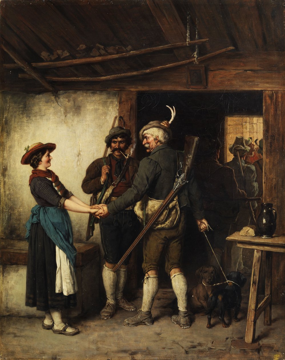 Adeus os caçadores de Franz Defregger