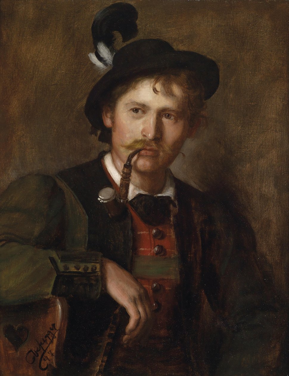 Retrato de um jovem tirolês de Franz Defregger