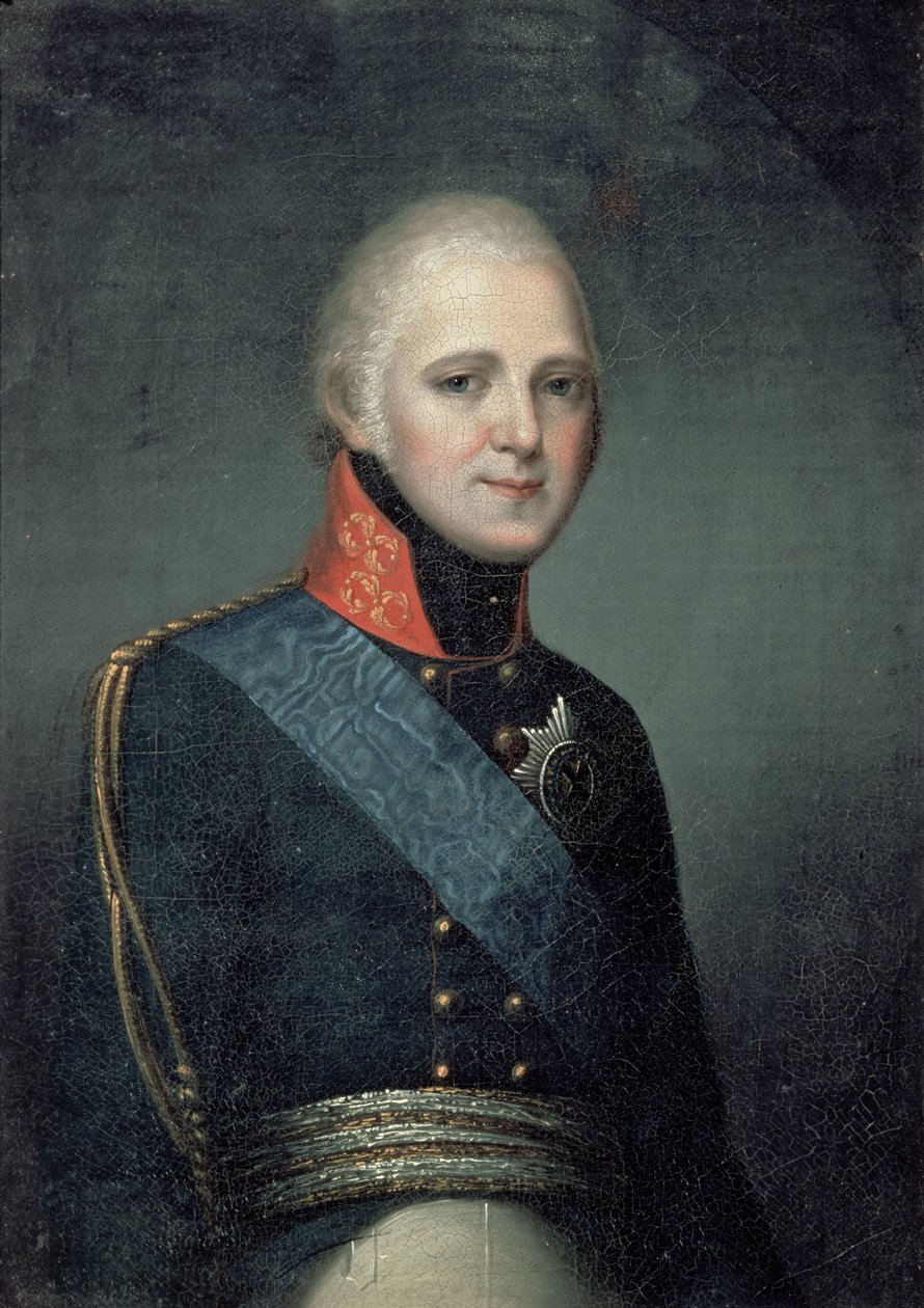 Retrato do imperador Alexandre I (1777-1825), 1804 de Franz Gerhard von Kugelgen
