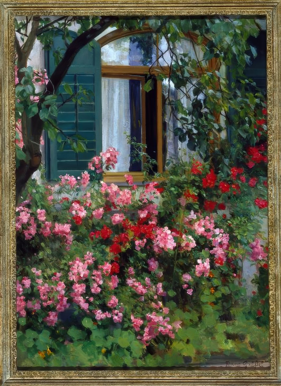 Na janela da flor de Franz Grassel