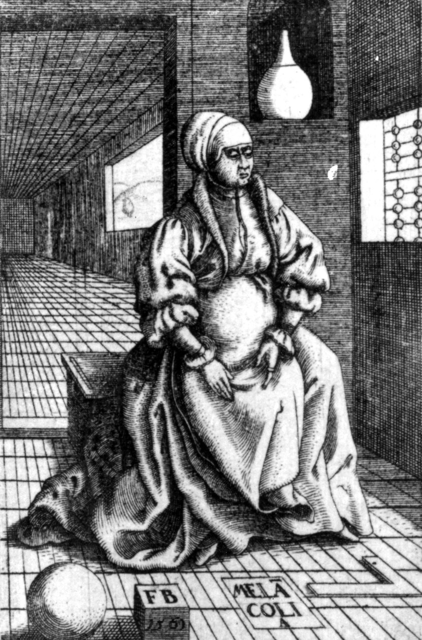 Melancolia, 1560  de Franz Isaac Brun