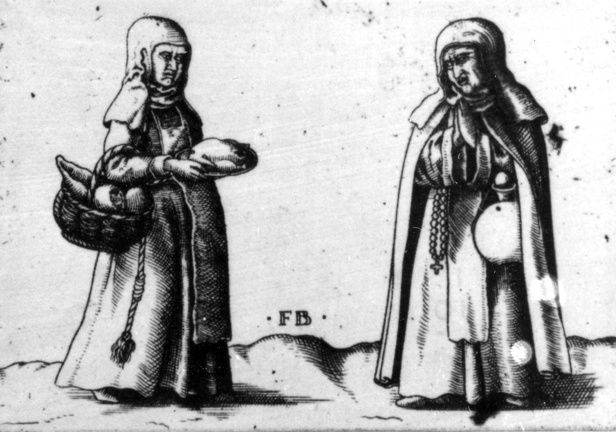 Duas pessoas religiosas de Franz Isaac Brun