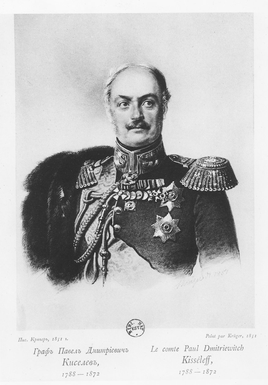 Conde Pavel Dmitrievich Kiselyov de Franz Krüger