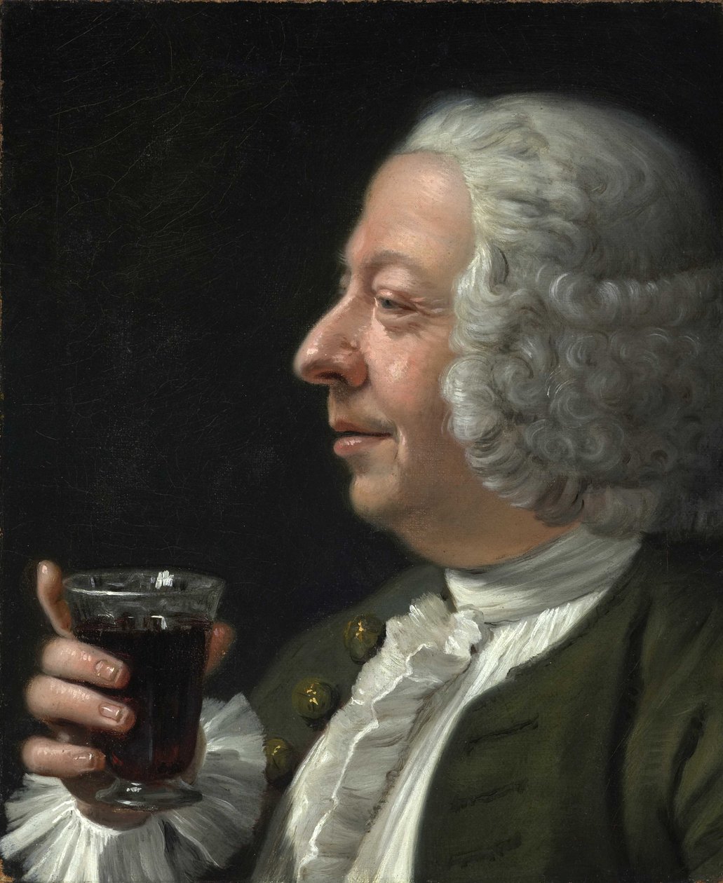 Homem, com, vinho tinto de Franz Laktanz Firmian