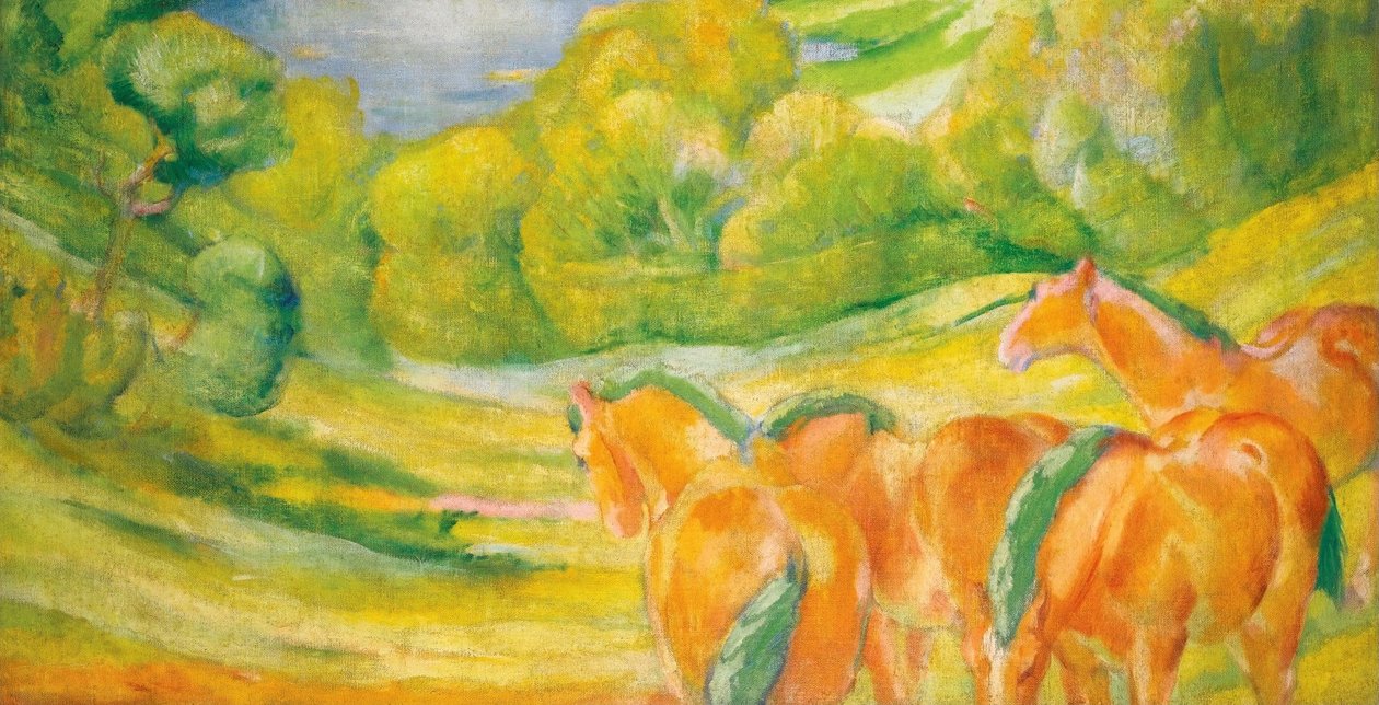 Paisagem Grande Em Alemão: Great Landscape In de Franz Marc