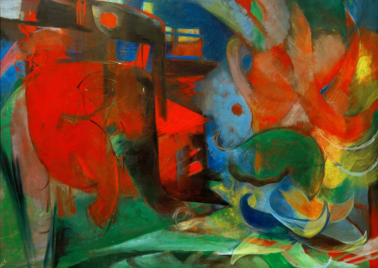 Formas abstratas II de Franz Marc