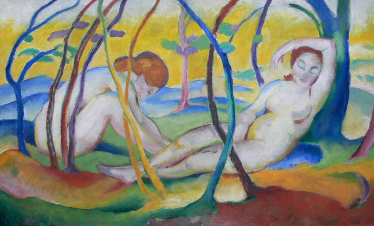 Arquivar sob árvores de Franz Marc