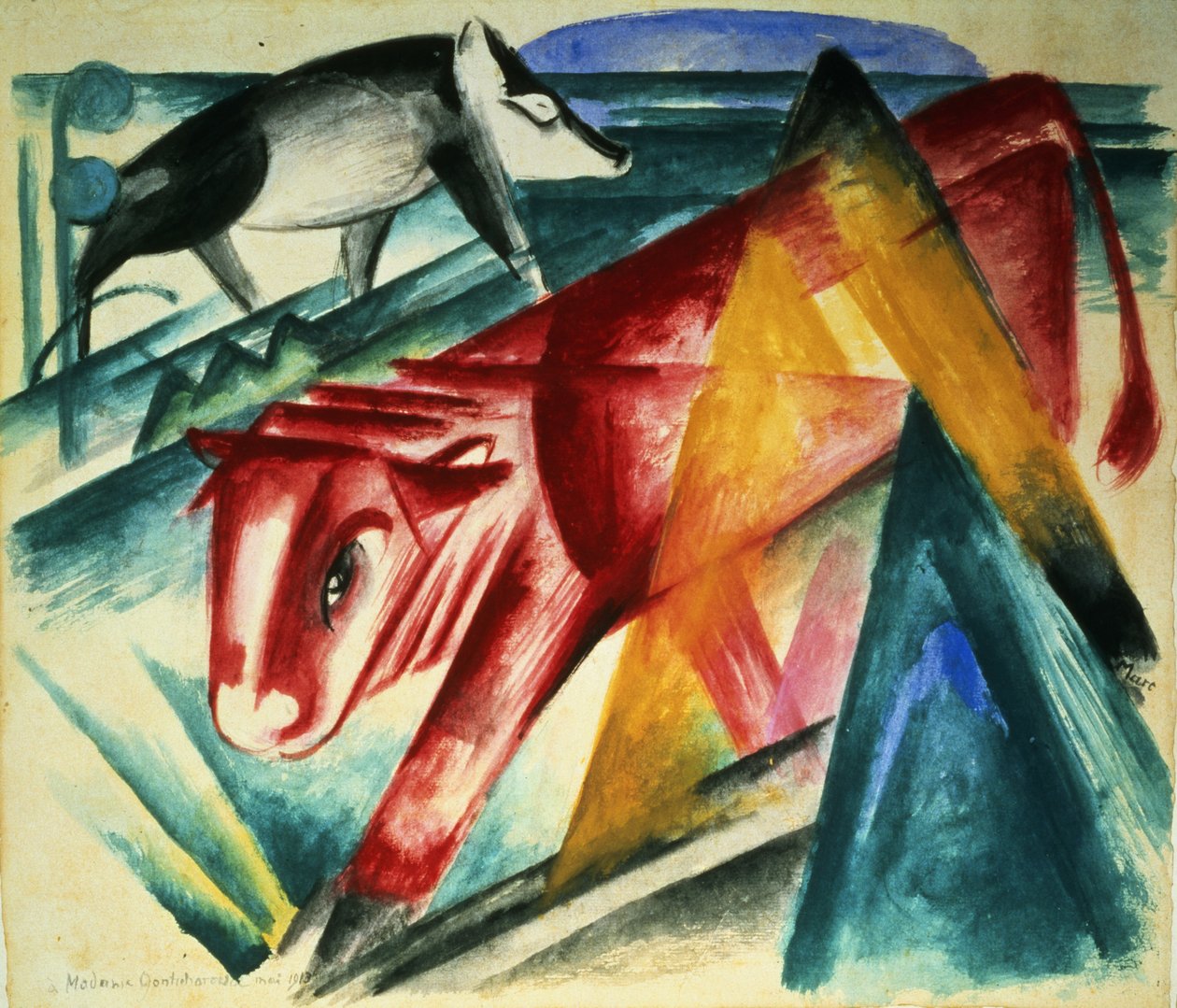 Animais, 1913 de Franz Marc