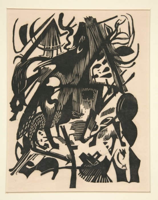 Nascimento dos Lobos de Franz Marc