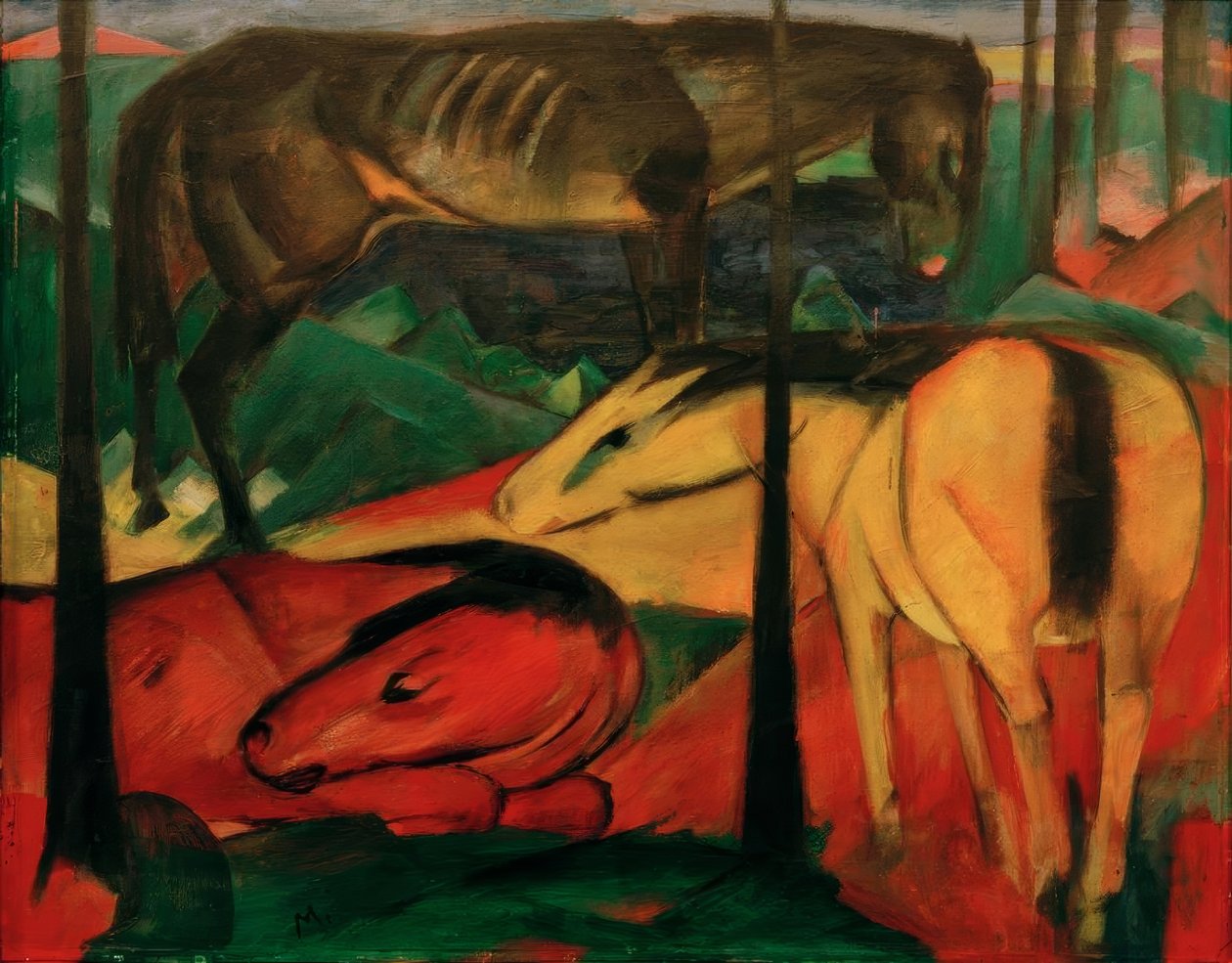 Os três cavalos de Franz Marc