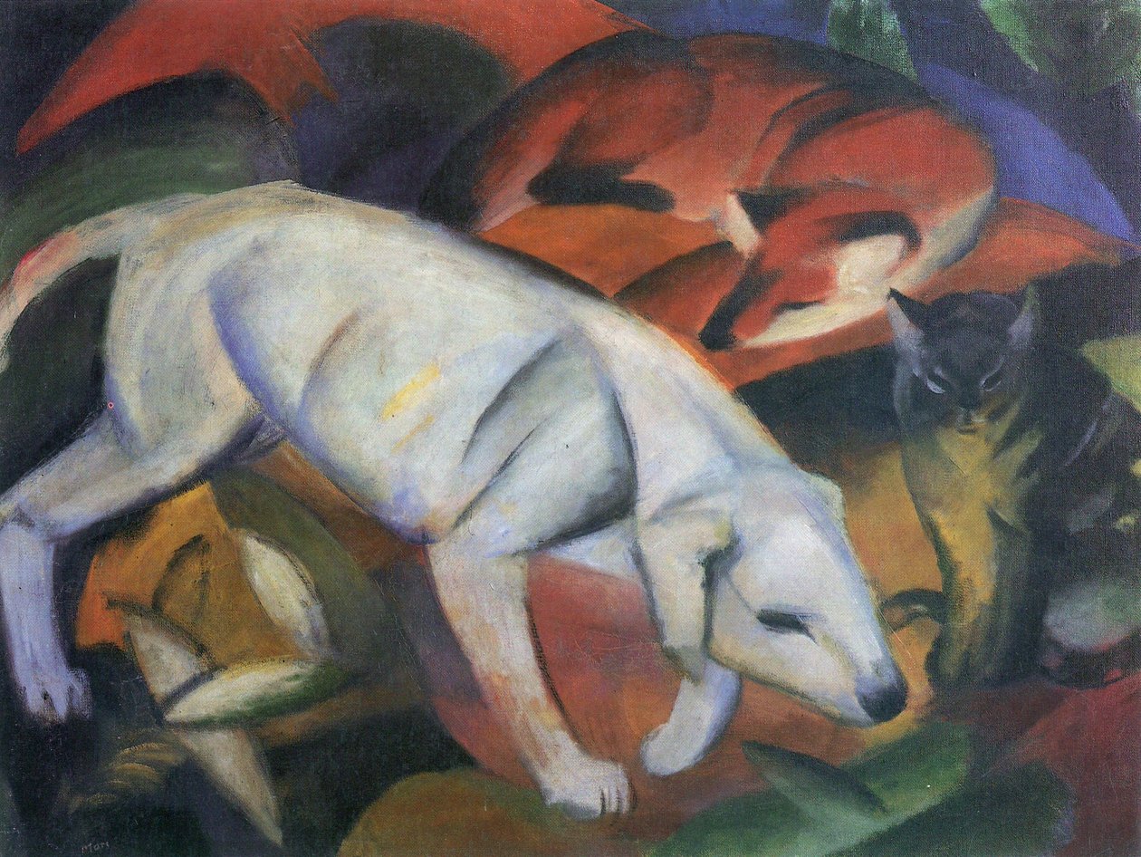 Três animais de Franz Marc