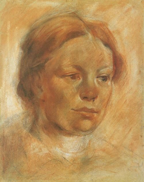cabeça da menina de Franz Marc