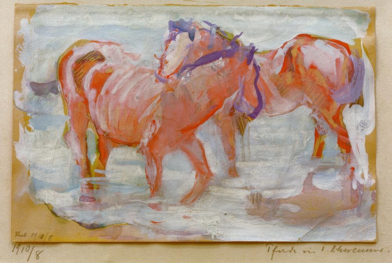 Cavalos no dilúvio de Franz Marc