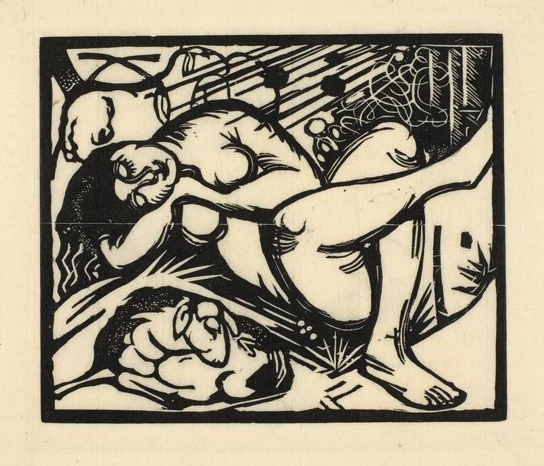 Pastora dormindo de Franz Marc