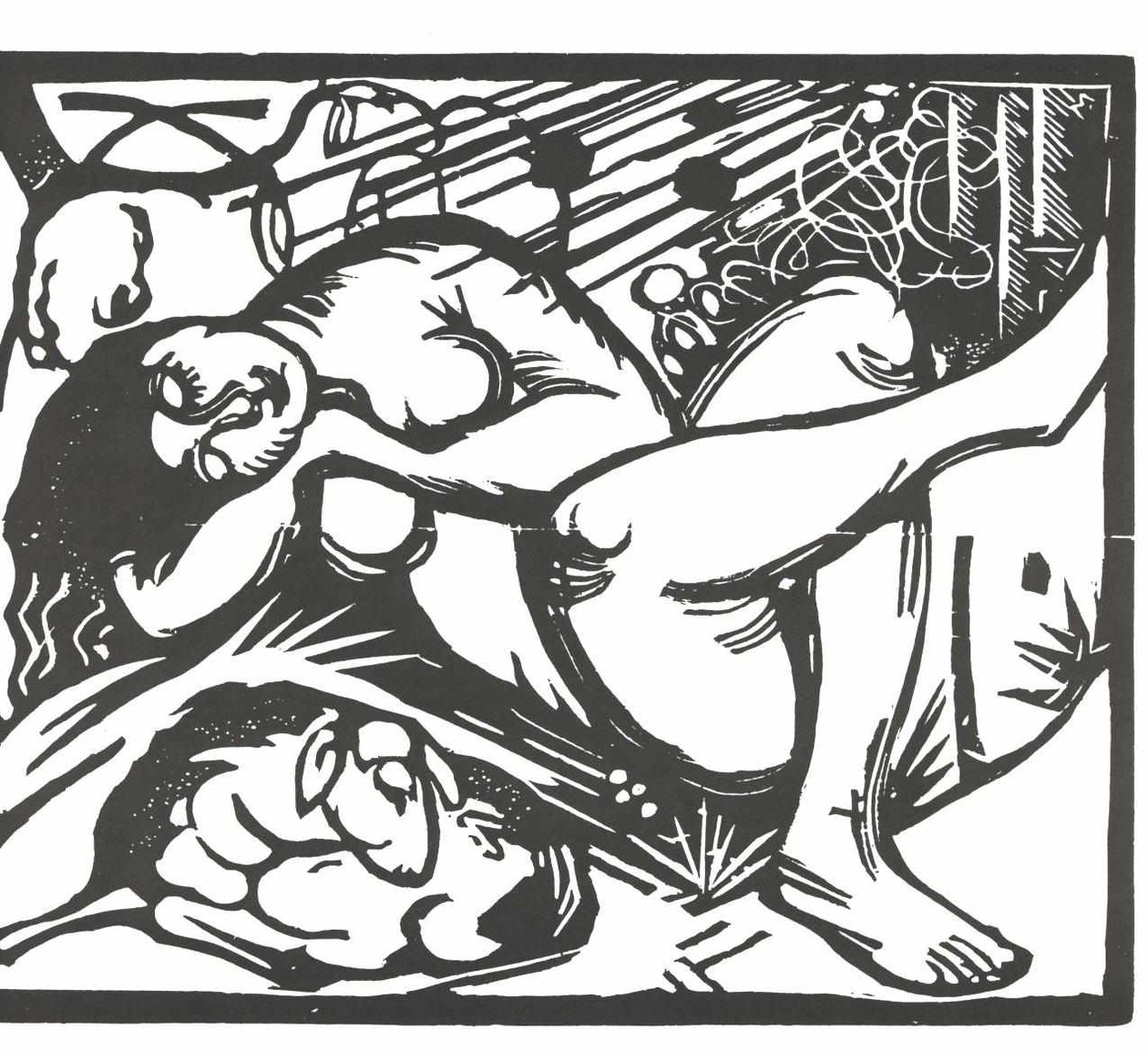 Pastora dormindo de Franz Marc
