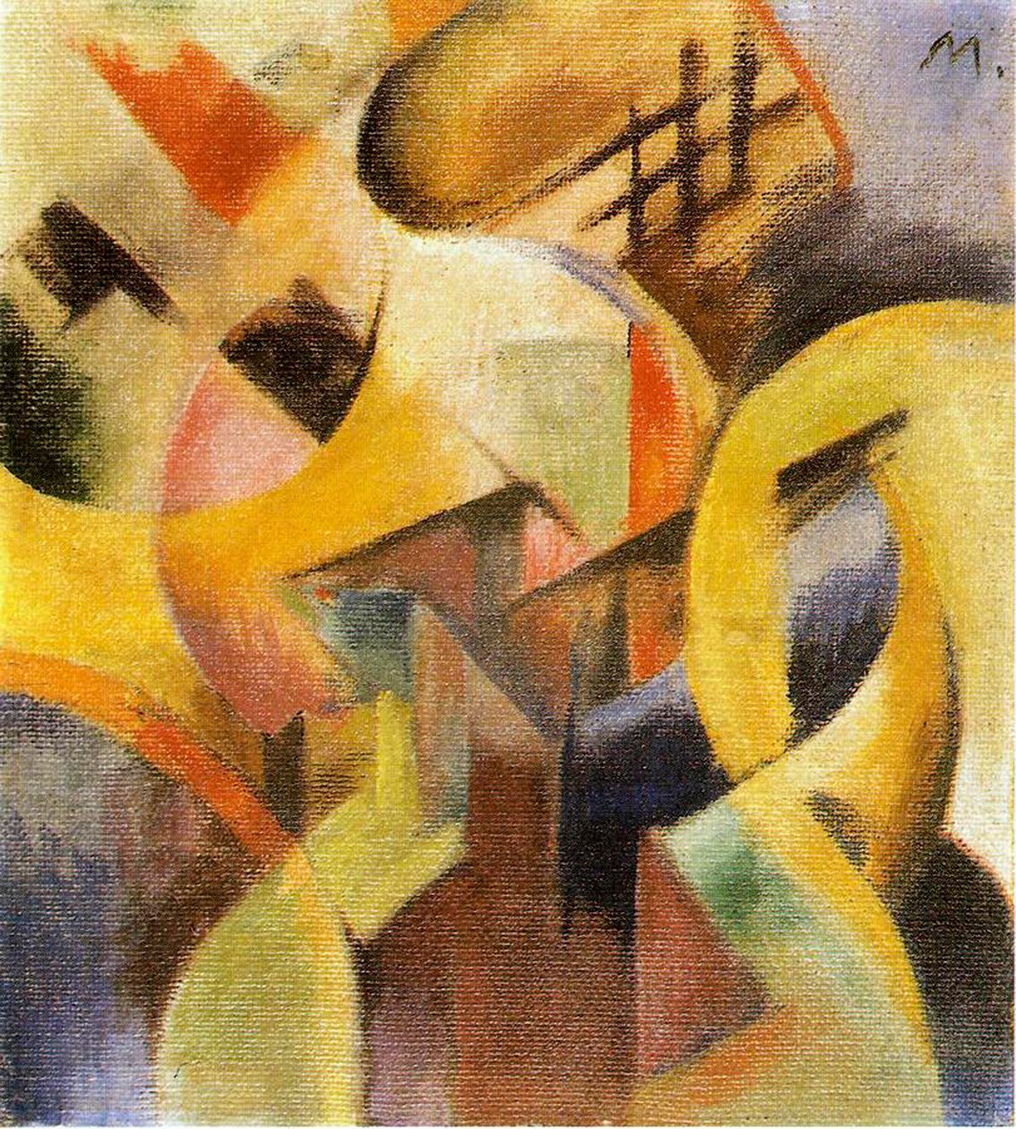 Pequena Composição I, 1913 de Franz Marc