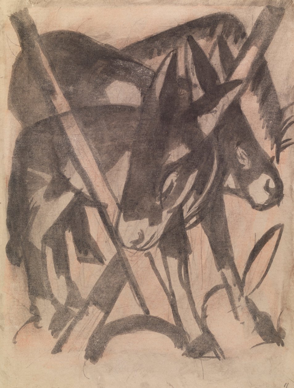 Dois burros de Franz Marc