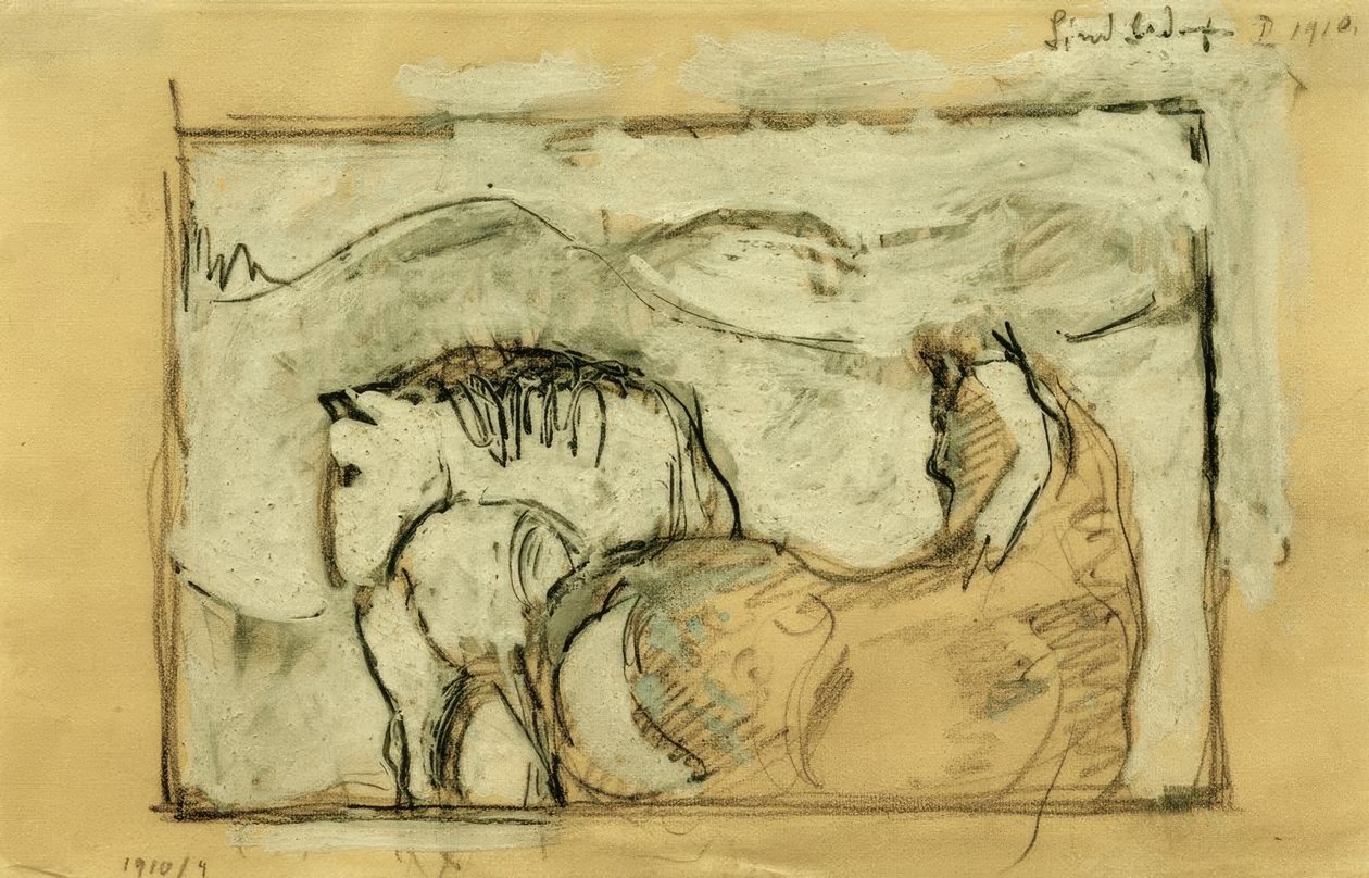 Dois cavalos de Franz Marc