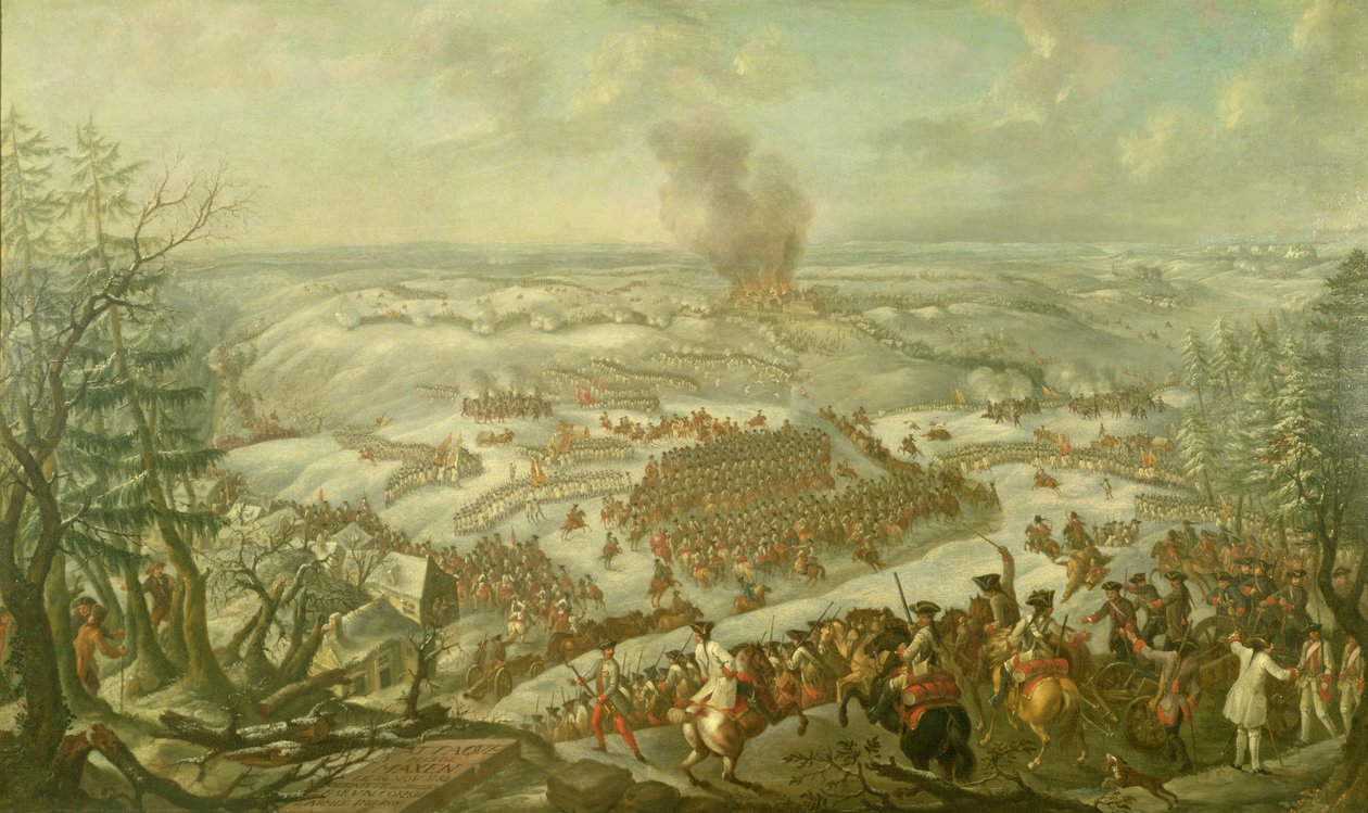 A Batalha de Maxen, novembro de 1759 de Franz Paul Findenigg