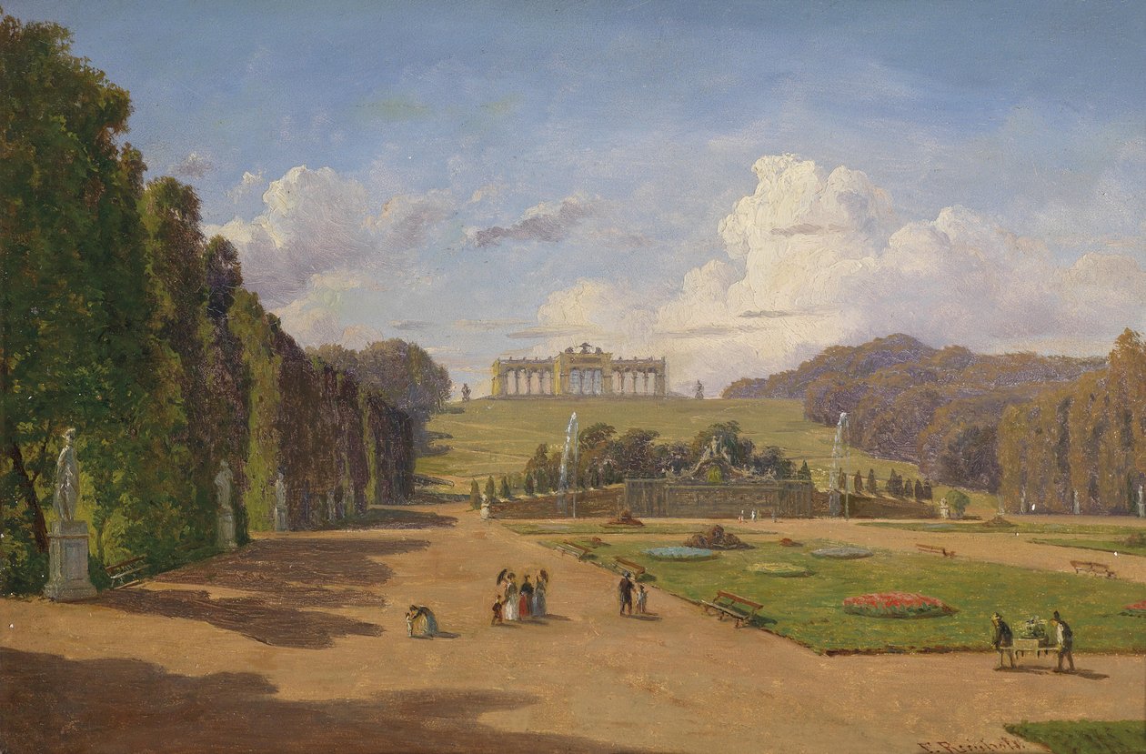 Schönbrunn, vista do Gloriette de Franz Reinhold