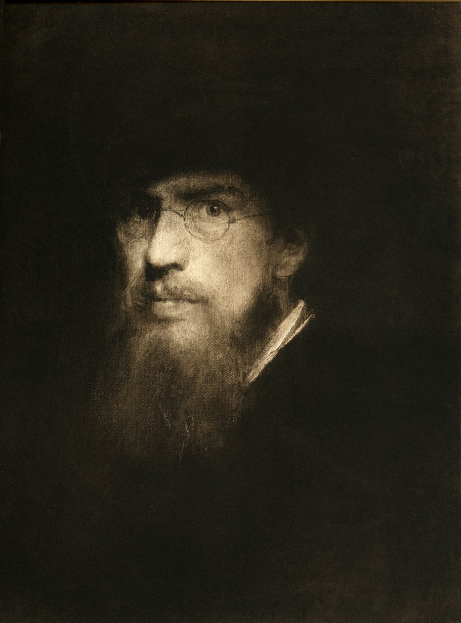 Franz Lenbach, auto-retrato de Franz Seraph von Lenbach