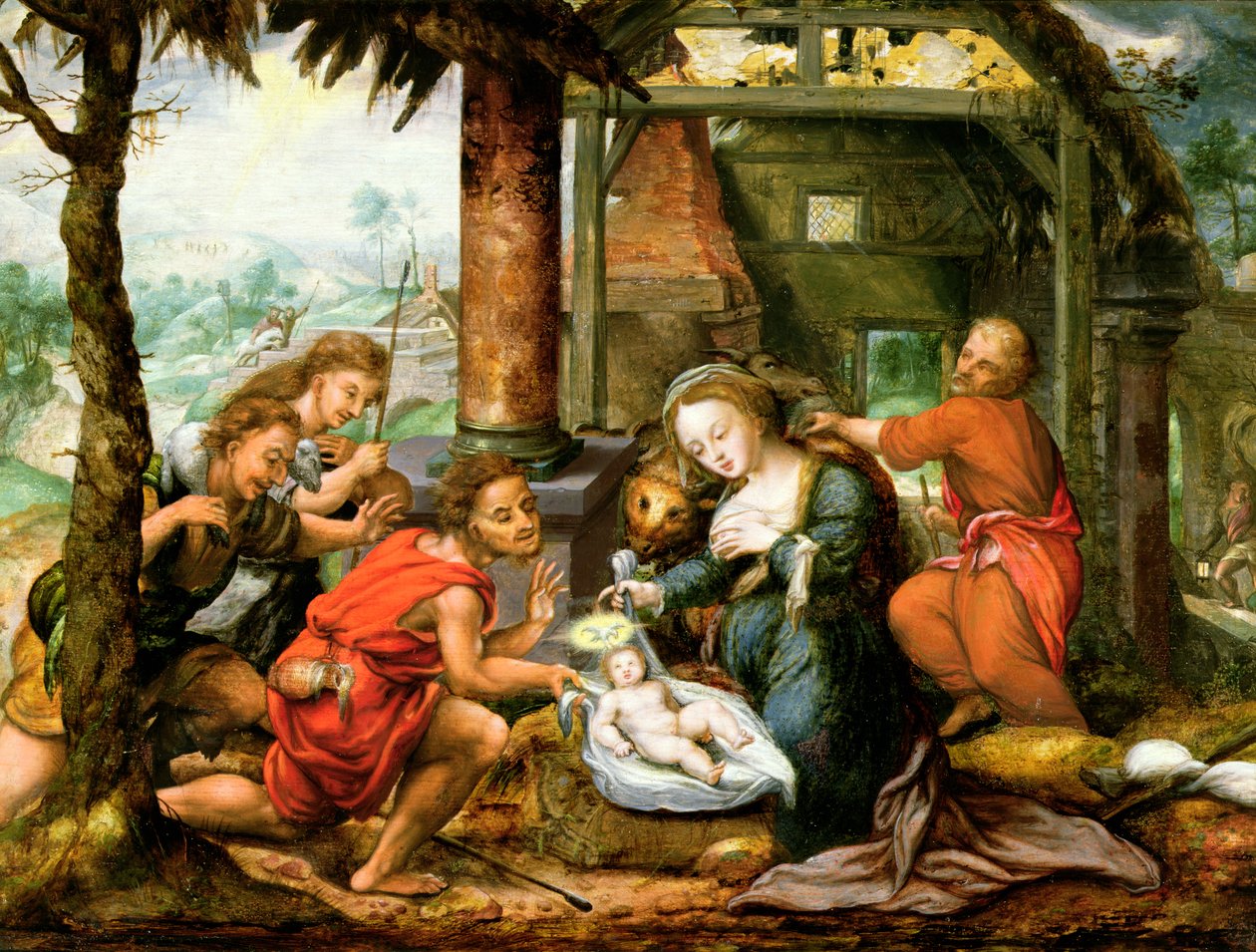 Adoração dos pastores de Franz Verbeeck or Verbeecq