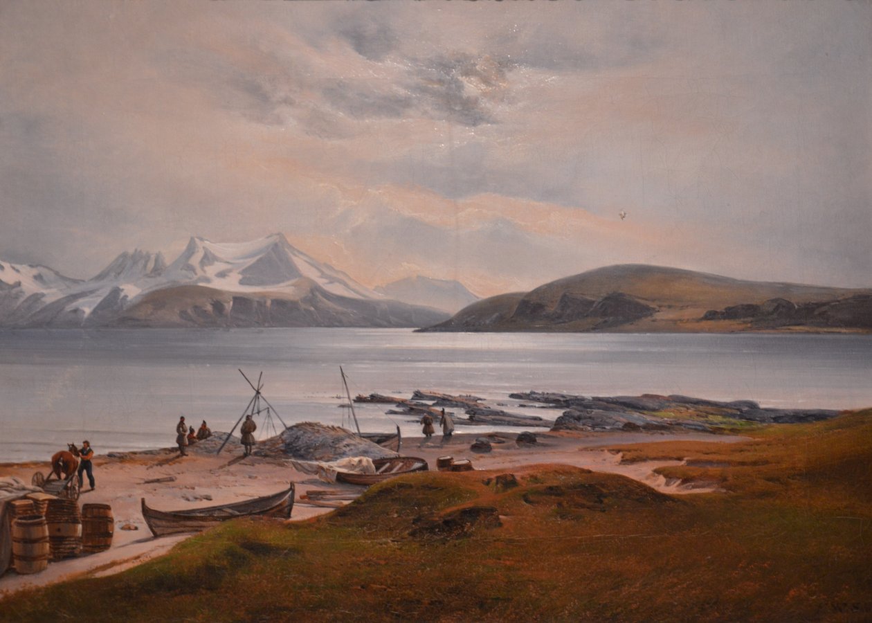 Paisagem costeira com Samer de Franz Wilhelm Schiertz