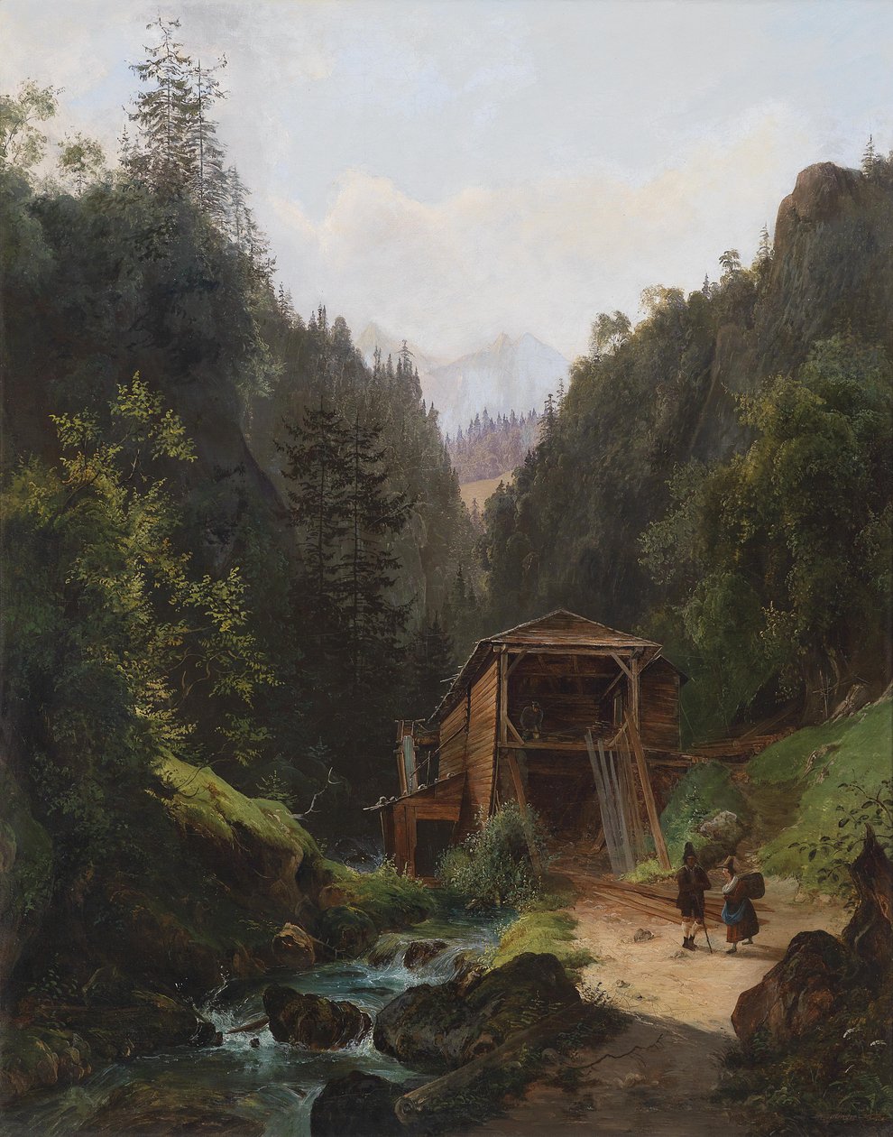 Paisagem com moinho de Franz Wipplinger