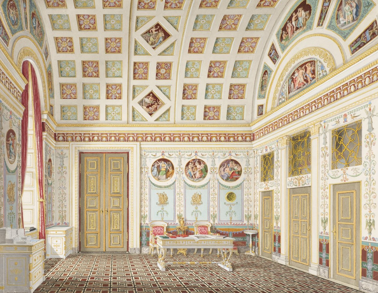 O camarim do rei Ludwig I no palácio da residência de Munique de Franz Xavier Nachtmann