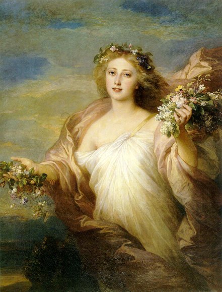 Primavera (Primavera) de Franz Xaver Winterhalter