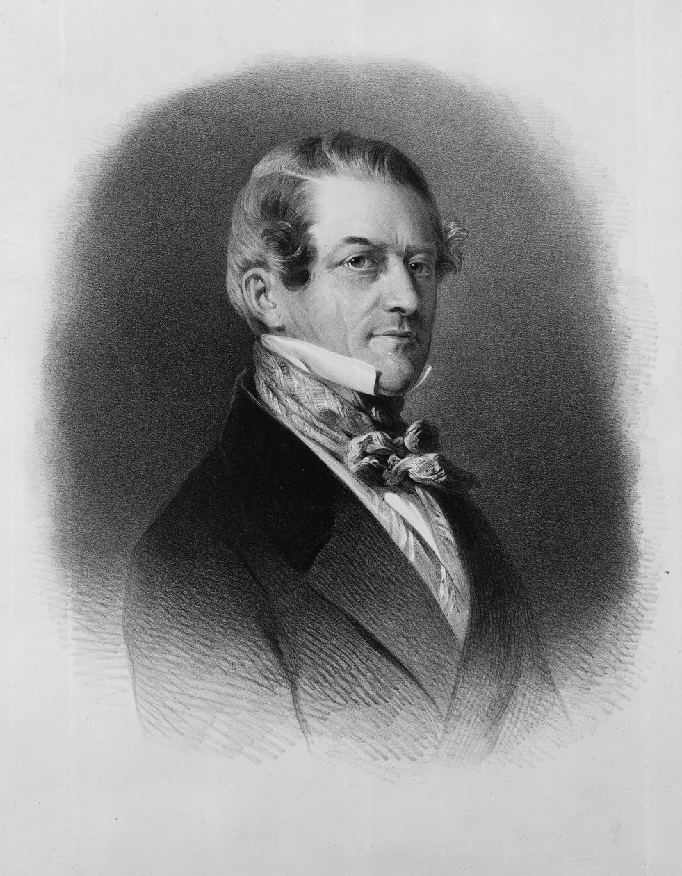Christian Friedrich, Barão Stockmar, gravado por Thomas Fairland de Franz Xaver Winterhalter